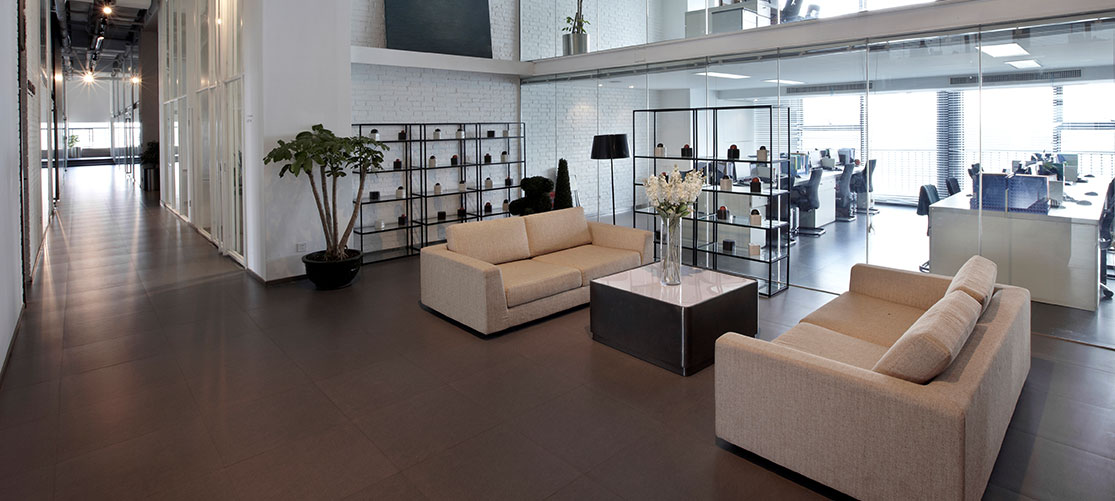 Living room with hardwood floors